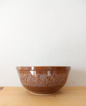 Pyrex 403 Vintage Brown Woodland 2.5 Quart Medium Bowl