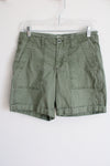 Gap Girlfriend Olive Green Chino Shorts | 2