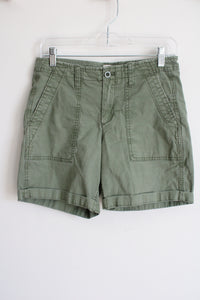 Gap Girlfriend Olive Green Chino Shorts | 2