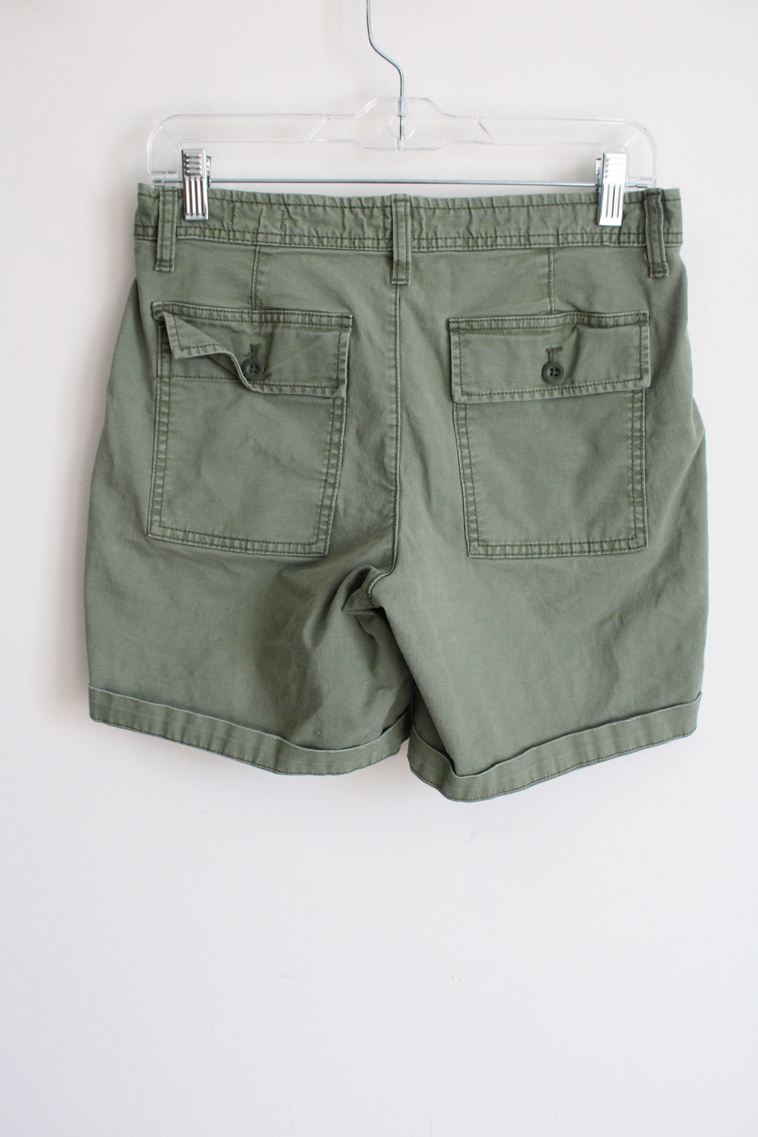 Gap Girlfriend Olive Green Chino Shorts | 2