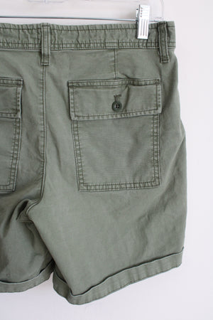 Gap Girlfriend Olive Green Chino Shorts | 2