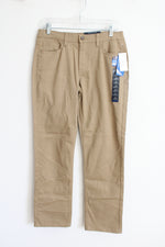 NEW Nautica Reinforced Knee Husky Khaki School Uniform Pants | Youth 16