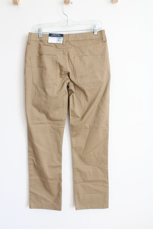 NEW Cat & Jack Reinforced Knee Straight Khaki School Uniform Pants | Youth 14