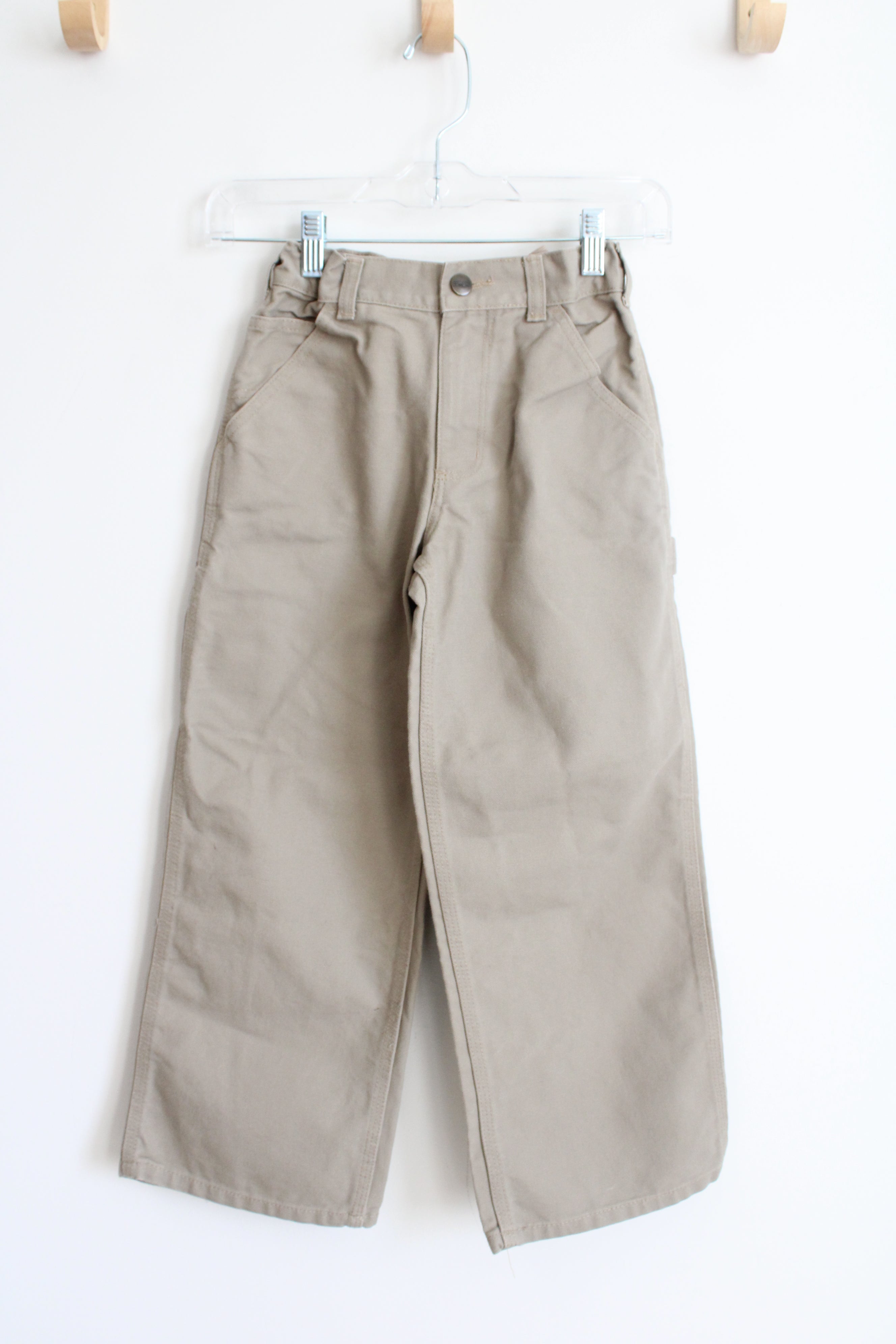 Carhartt Tan Canvas Pants | Youth 8