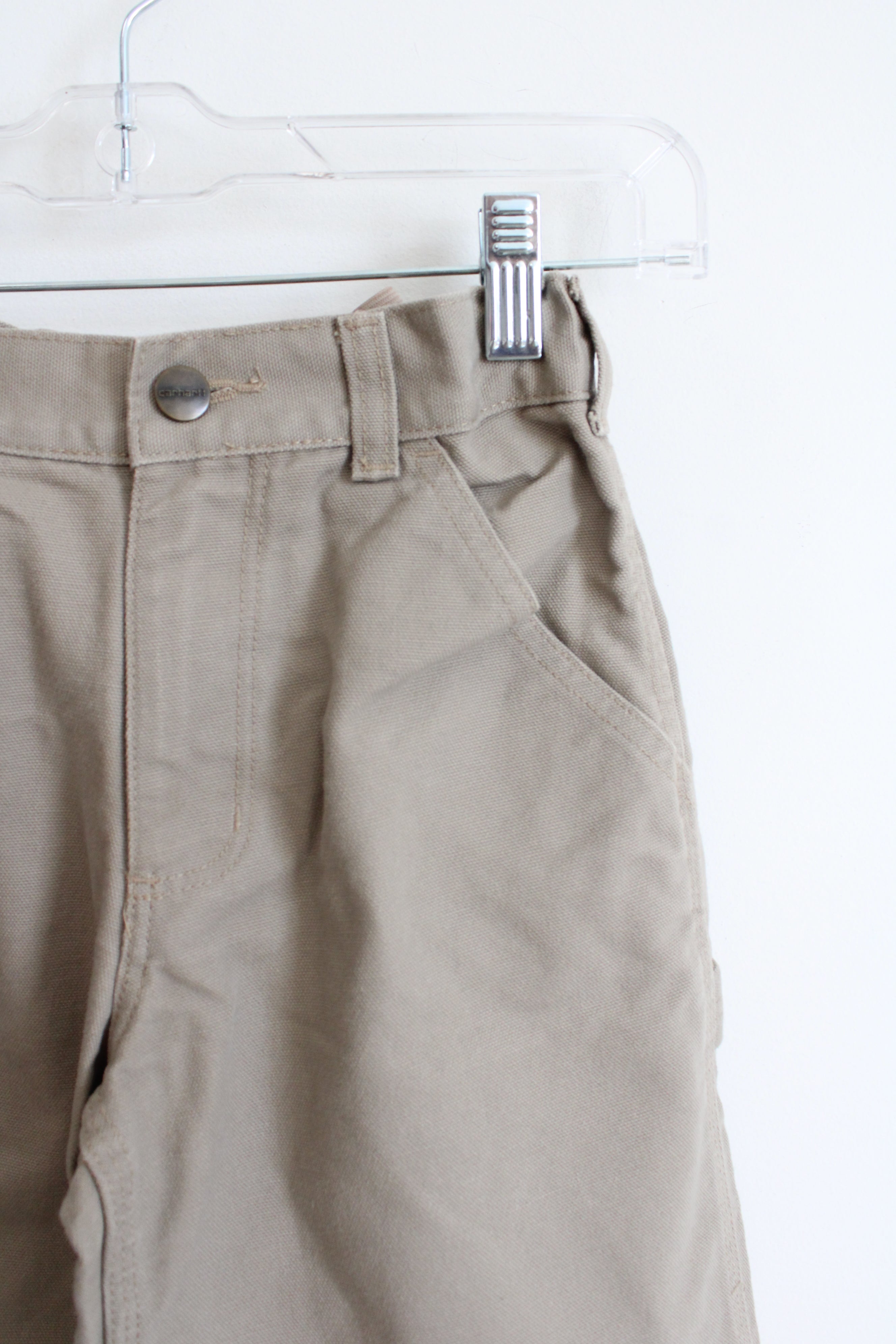 Carhartt Tan Canvas Pants | Youth 8