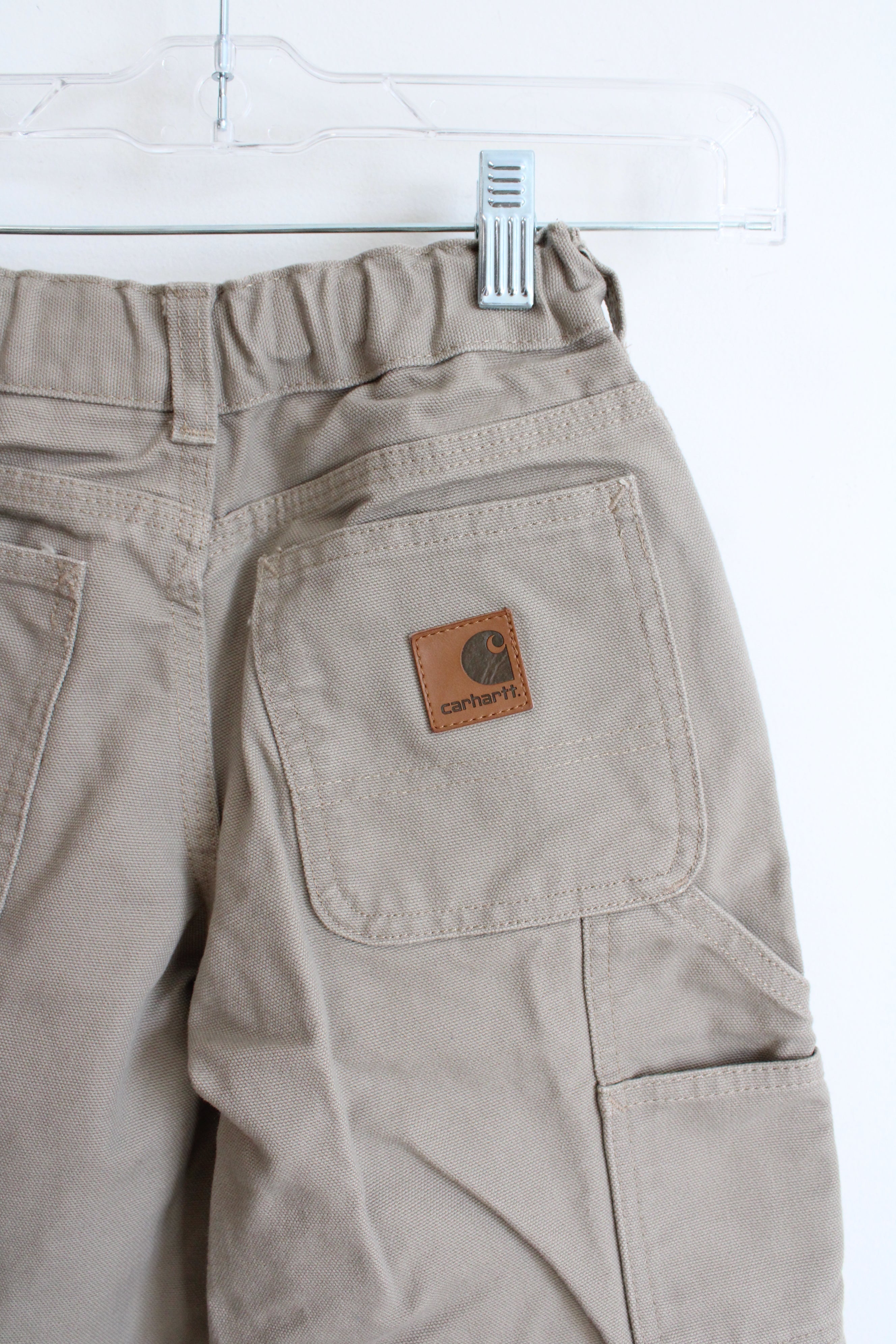 Carhartt Tan Canvas Pants | Youth 8