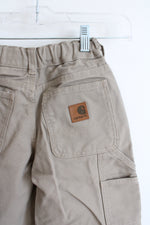 Carhartt Tan Canvas Pants | Youth 8