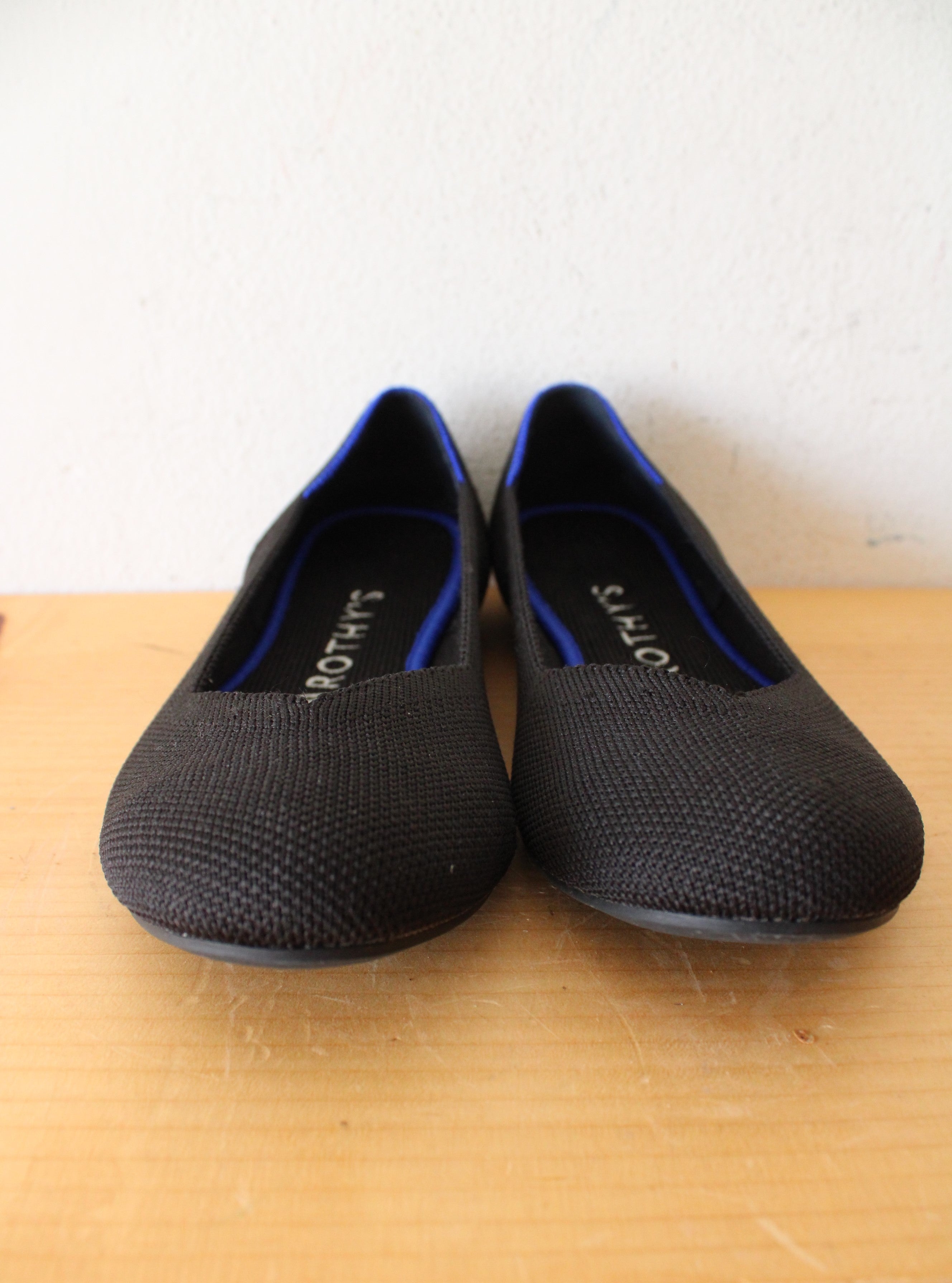 Rothy's Round Toe Black Ballet Flats | Size 7