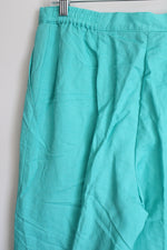 Ruby Rd. Turquoise Linen Pant | 10