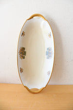 Bavarian Noll Vintage Gold Edged Celery Dish & 6 Salt Cellars