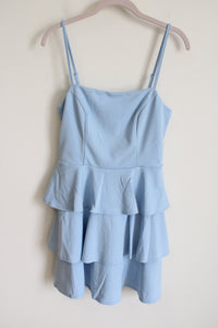 Trixxi Light Blue Tiered Dress | M