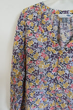 Old Navy Floral Linen Blend Tunic Shirt | XL