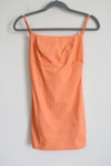 Blue Blush Orange Stretch Fitted Mini Dress | S