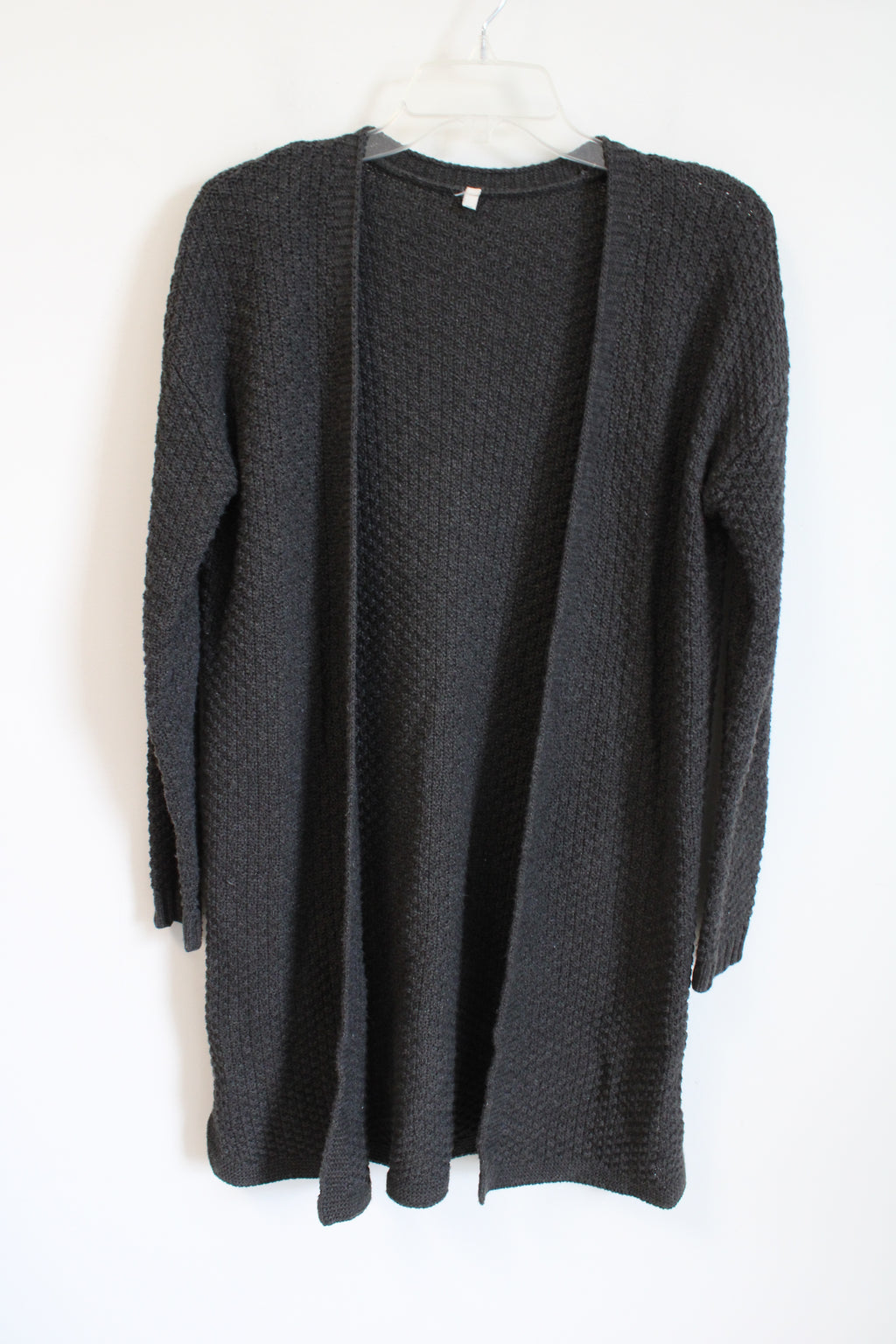 Charcoal Gray Knit Long Cardigan | S