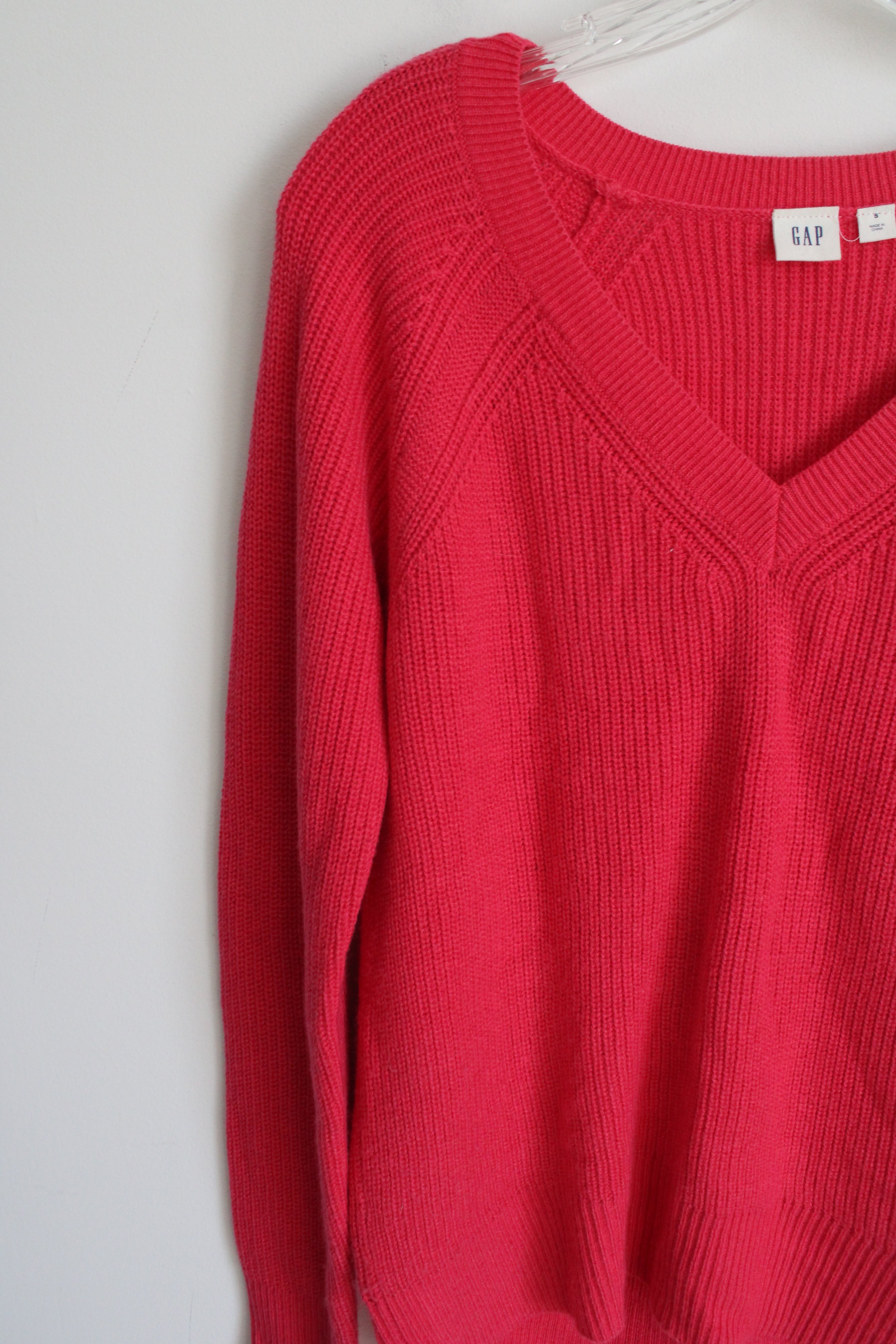 Gap Hot Pink Wool Blend Knit Sweater | S