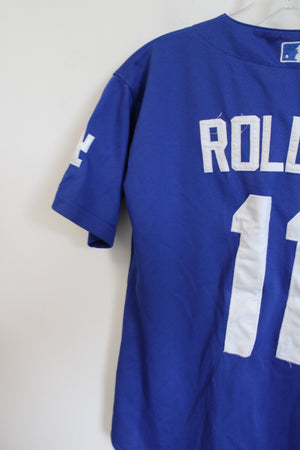 Majestic Los Angeles Dodgers #11 Rollins Blue Jersey | Youth L (14)