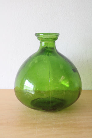 Vidrios San Miguel Green Glass Bulb Vase