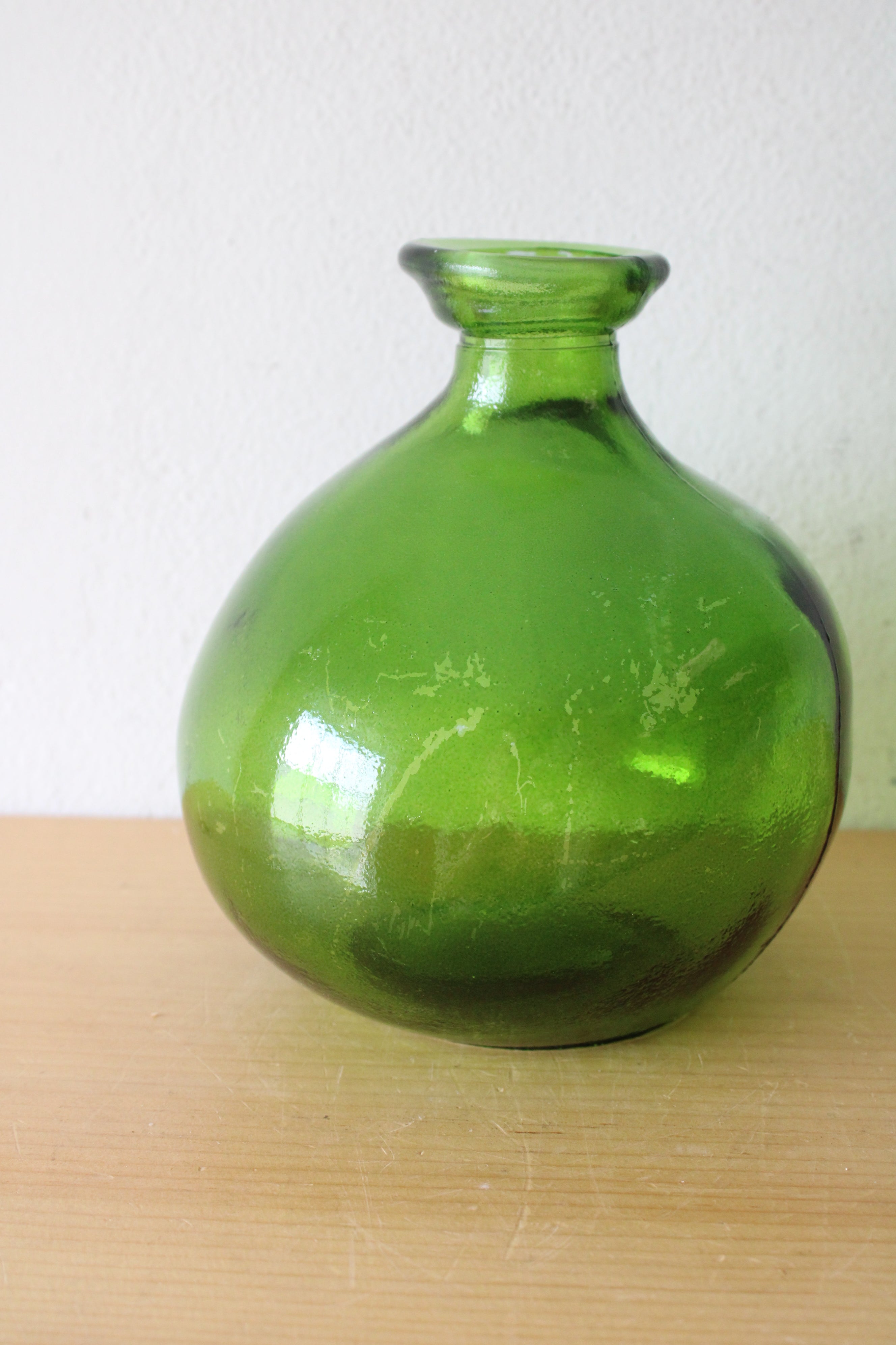 Vidrios San Miguel Green Glass Bulb Vase