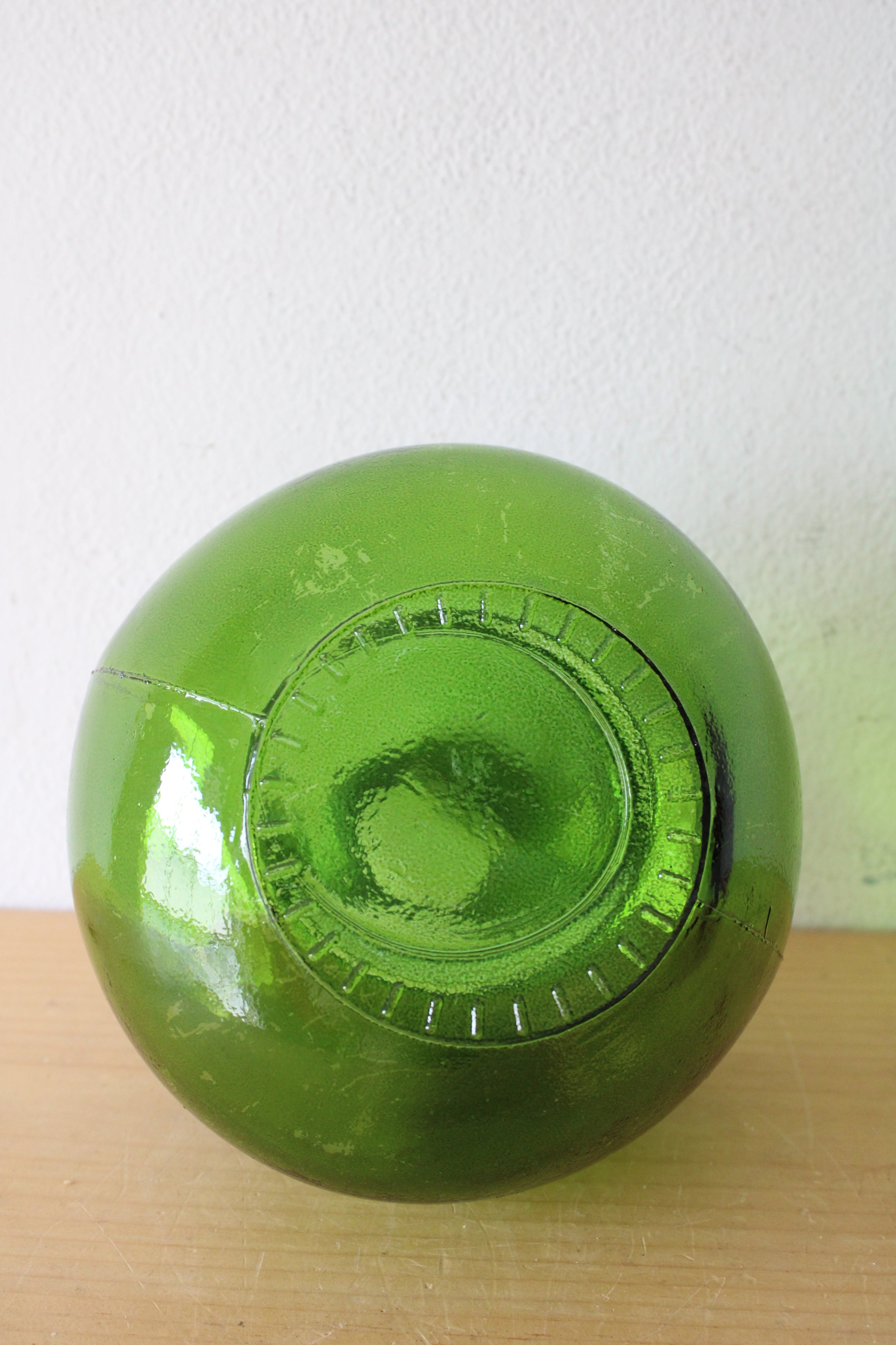 Vidrios San Miguel Green Glass Bulb Vase