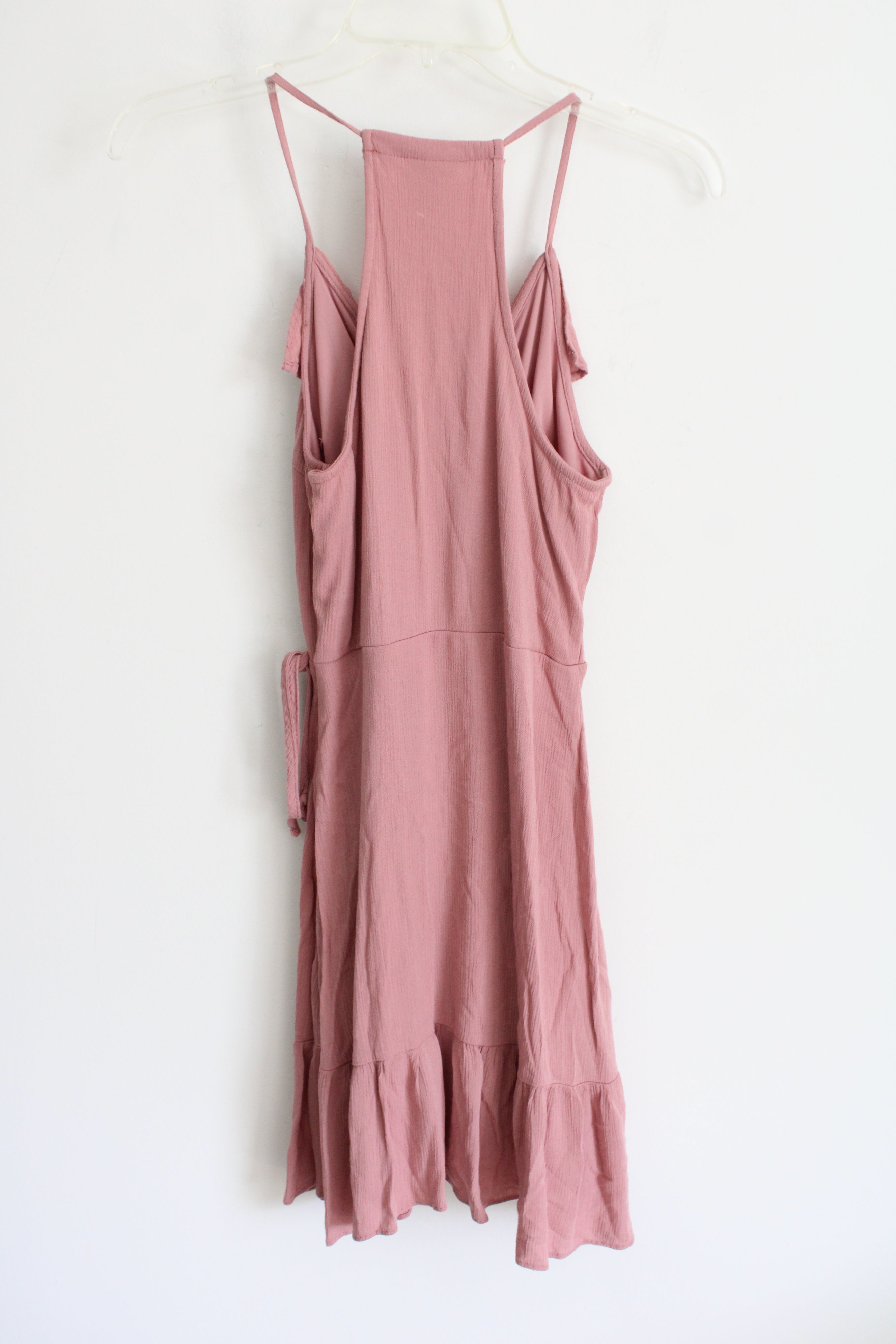 Mossimo Pink Ruffle Wrap Dress | XS