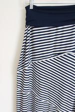 Max Studio Blue Striped Maxi Skirt | S