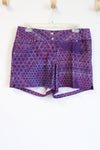 Slazenger Purple & Pink Patterned Athletic Golf Shorts | 6