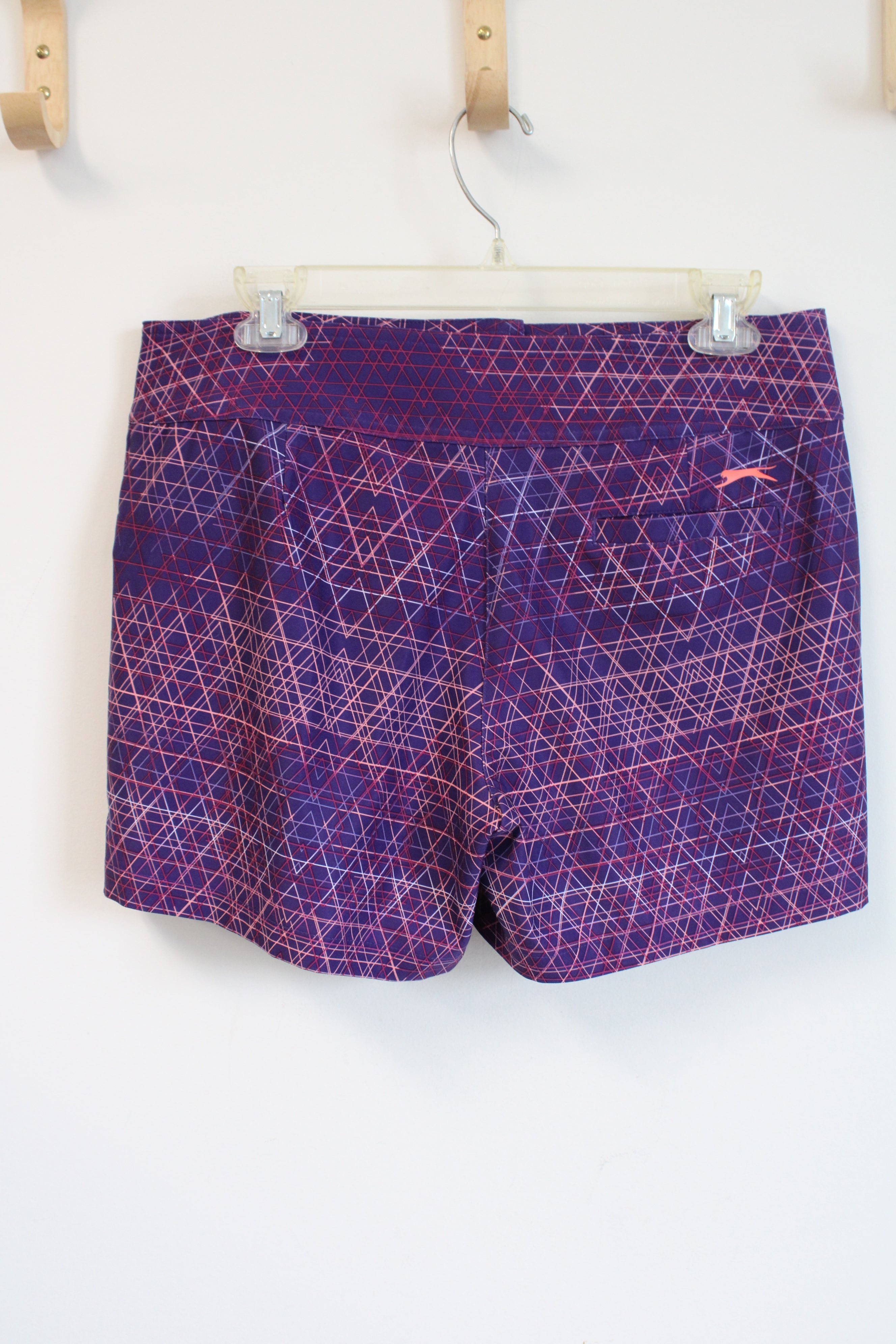 Slazenger Purple & Pink Patterned Athletic Golf Shorts | 6