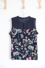 Tommy Hilfiger Navy Floral Sleeveless Top | M