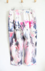 No Boundaries Gray Pink & White Tie-Dyed Sweatpants | XXL