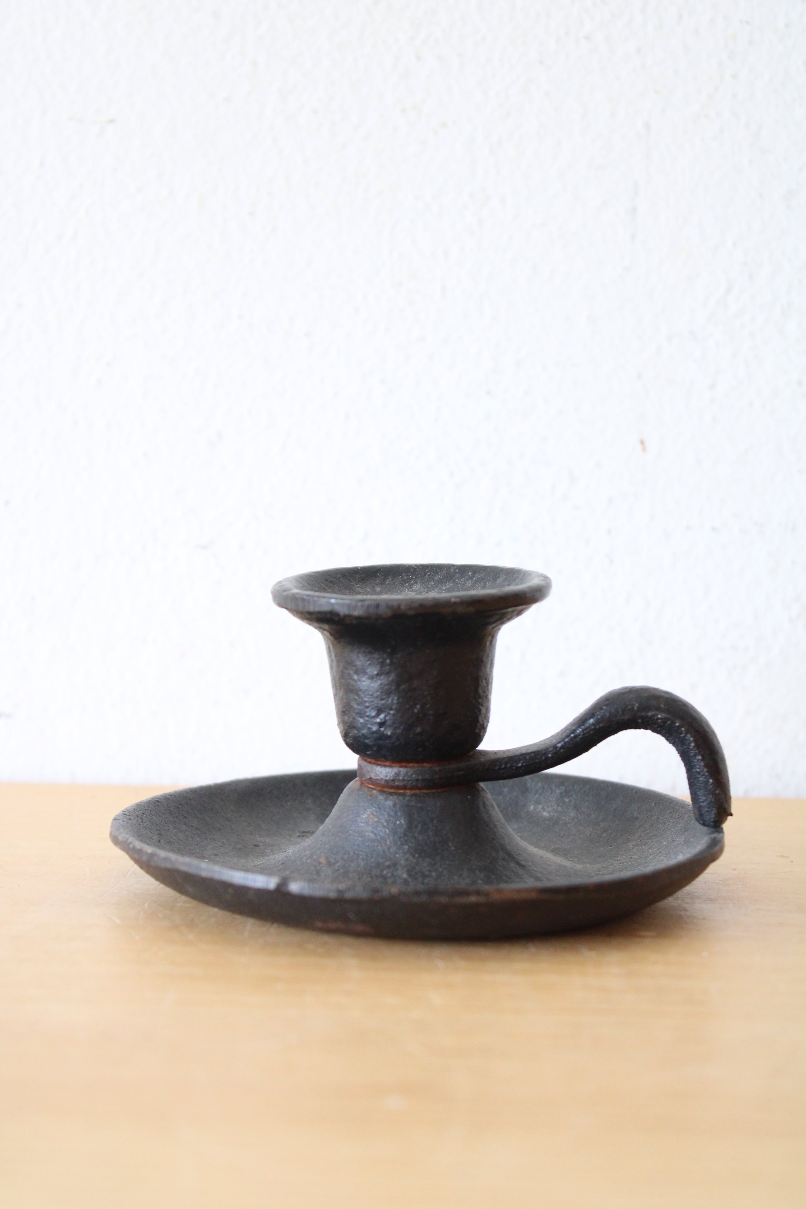 John Wright Cast Iron Candle Holder