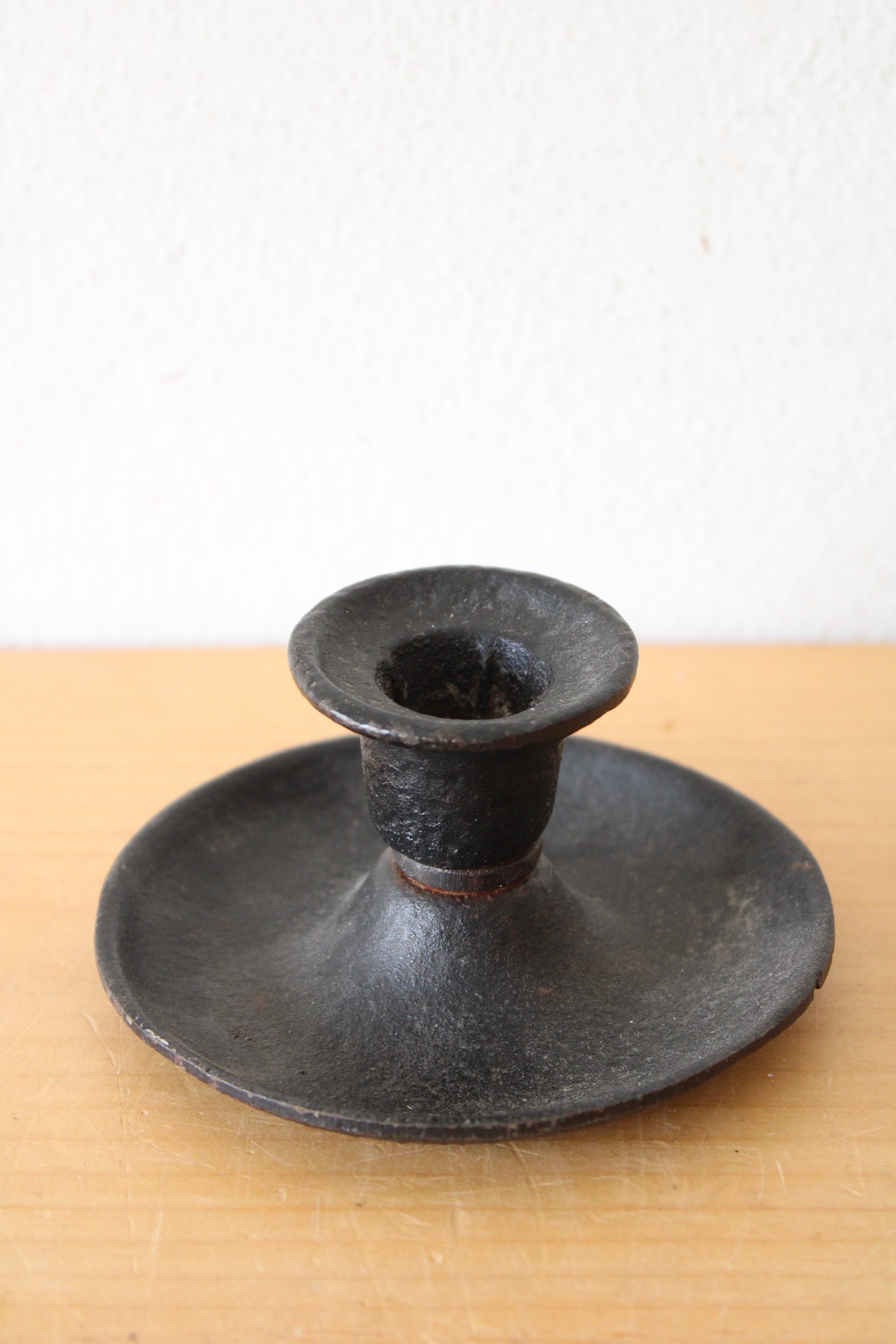 John Wright Cast Iron Candle Holder