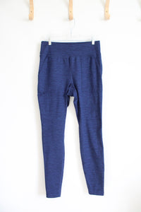 Lands' End Blue Athletic Leggings | 10/12