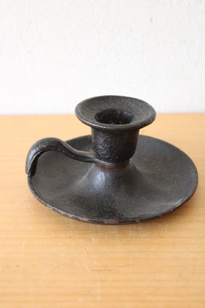 John Wright Cast Iron Candle Holder