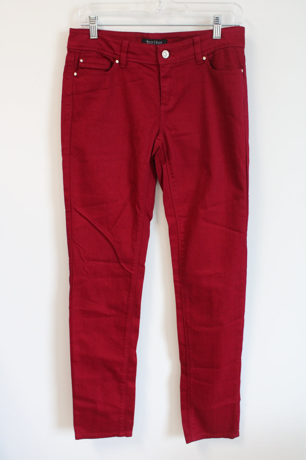 White House Black Market Red Slim Leg Pants | 2 Regular