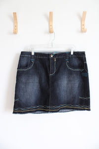 Venezia Embroidered Denim Skort | 16