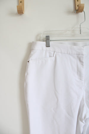 Rafaella Curvy White Trouser Pants | 14