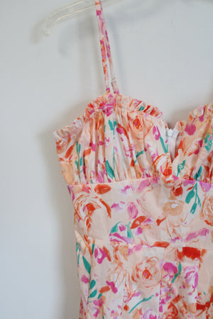 NEW Shein Peach Floral Romper | 6