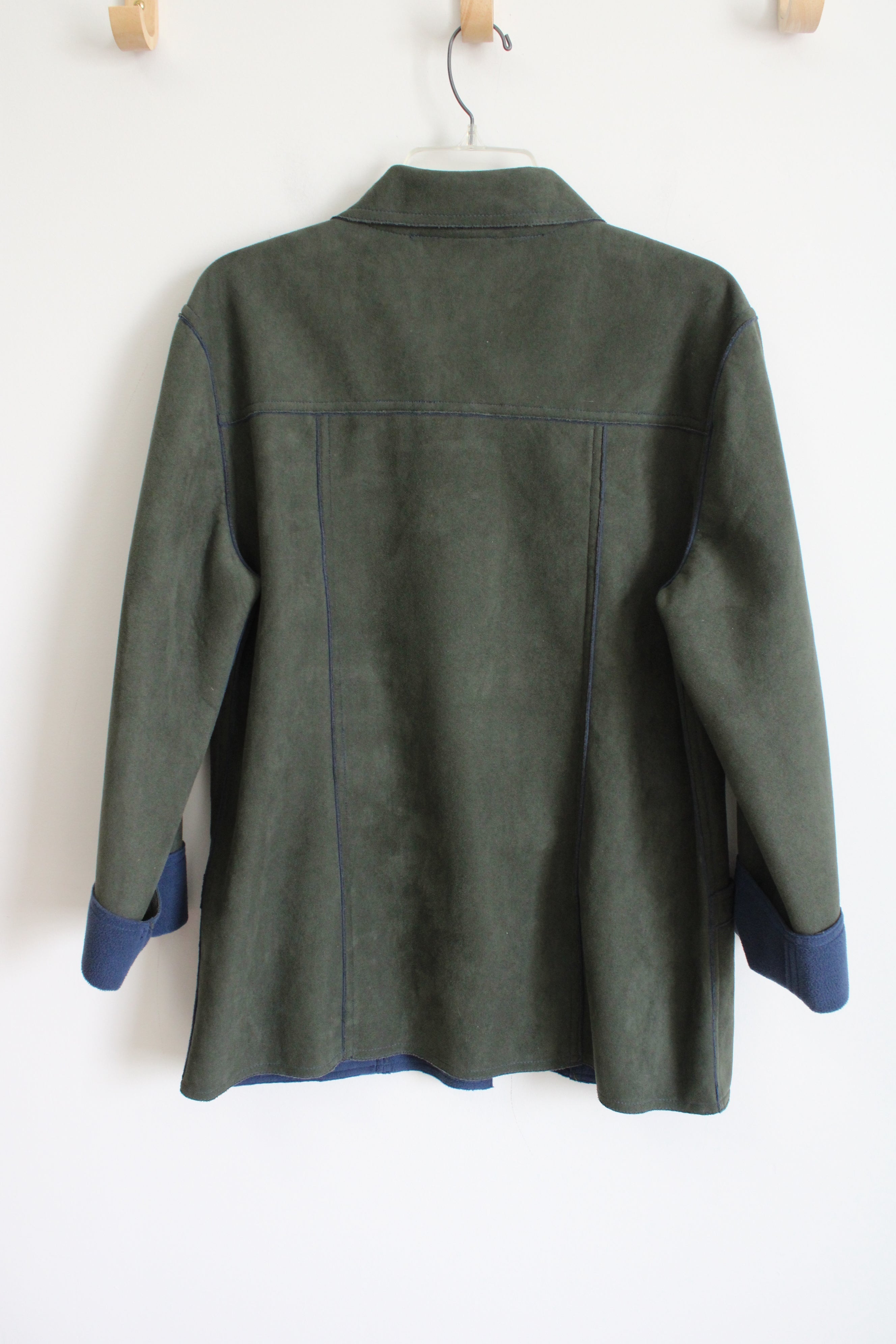 Bonworth Green Sueded Blue Fleece Lined Jacket | S