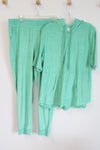 D&Co. Green Terry Cloth 2-Piece Athletic Pantsuit | L