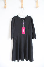 NEW Gorlya Black Scalloped Neck Dress | Youth 8