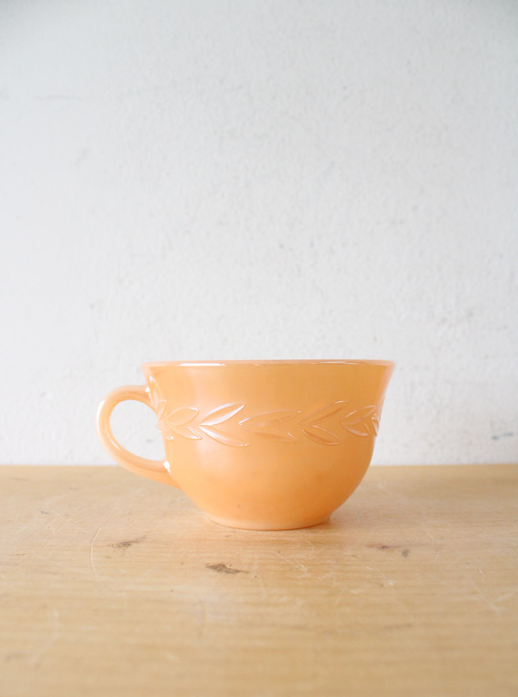 Fire-King Lustre Orange Teacup