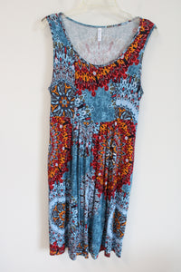 Jouica Blue Patterned Dress | XL