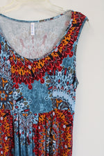 Jouica Blue Patterned Dress | XL