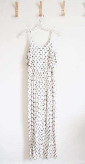 Cream Floral Knit Maxi Dress | Youth 16 (XXL)