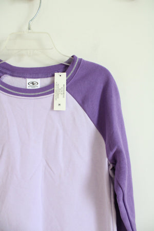 NEW Athletic Works Two-Toned Purple Sweatshirt | Youth XL (14/16)