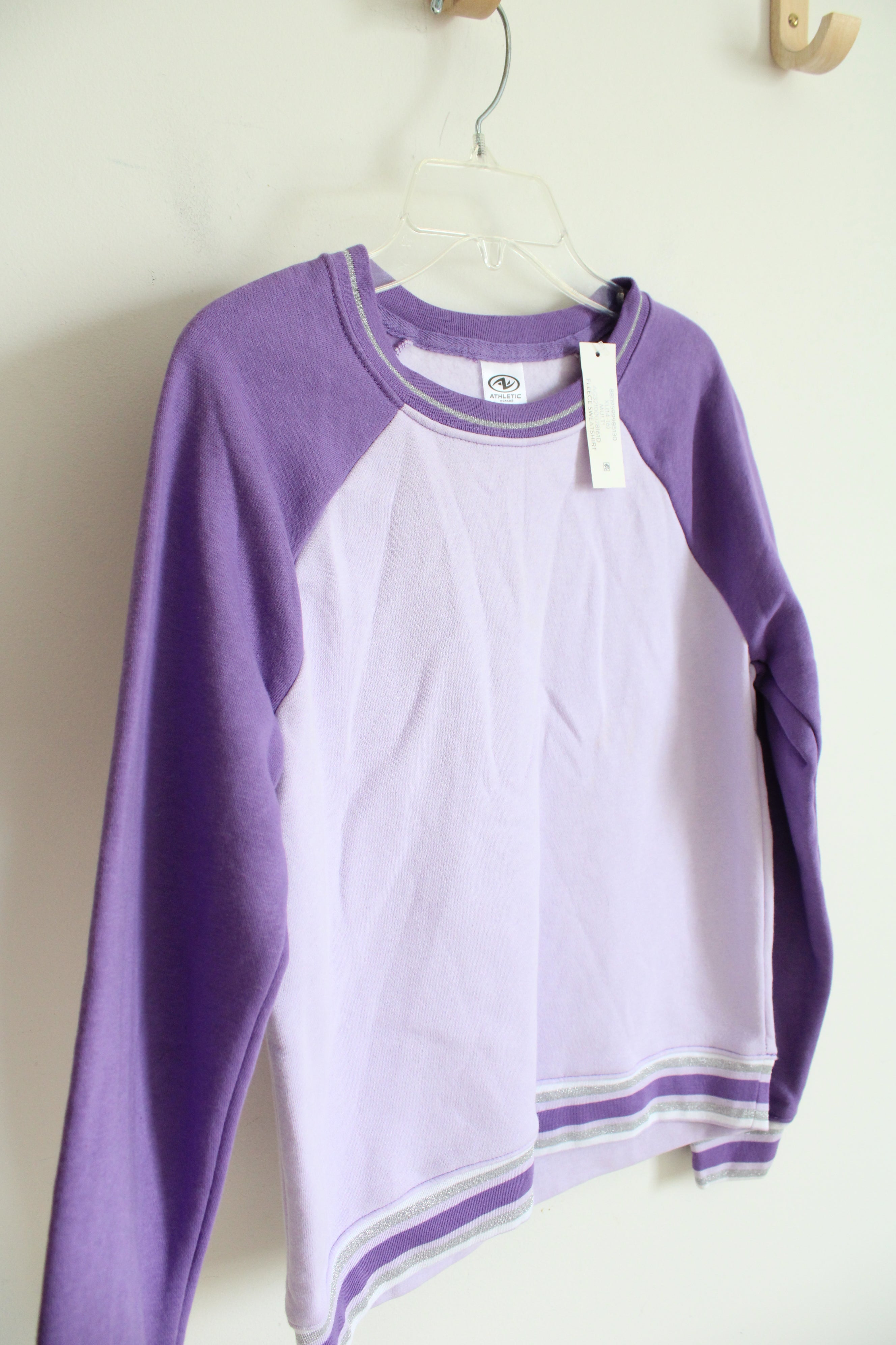 NEW Athletic Works Two-Toned Purple Sweatshirt | Youth XL (14/16)