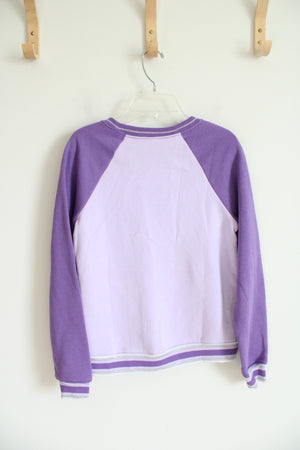 NEW Athletic Works Two-Toned Purple Sweatshirt | Youth XL (14/16)