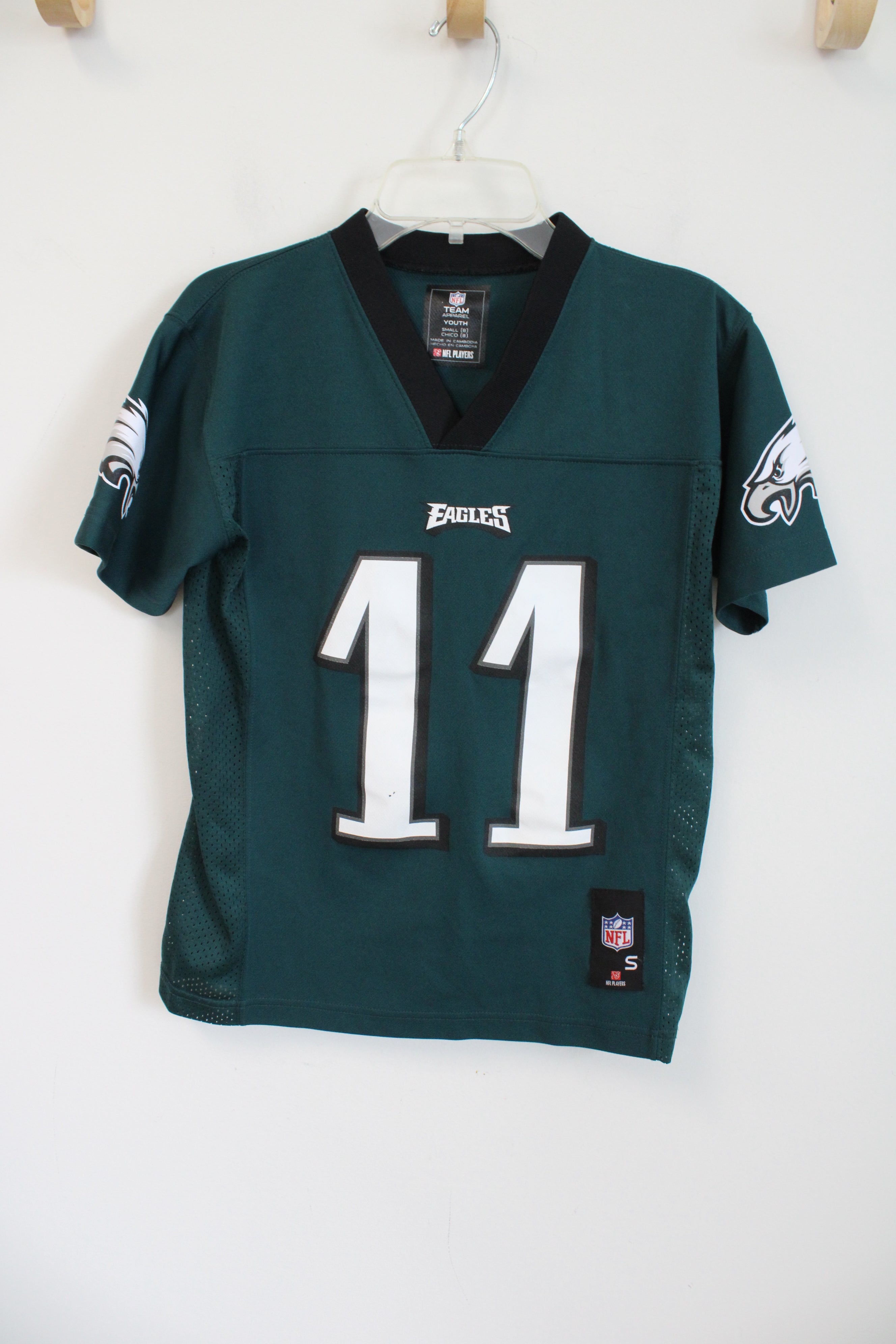 NFL Team Apparel Philadelphia Eagles #11 Wentz Jersey | Youth S (8)