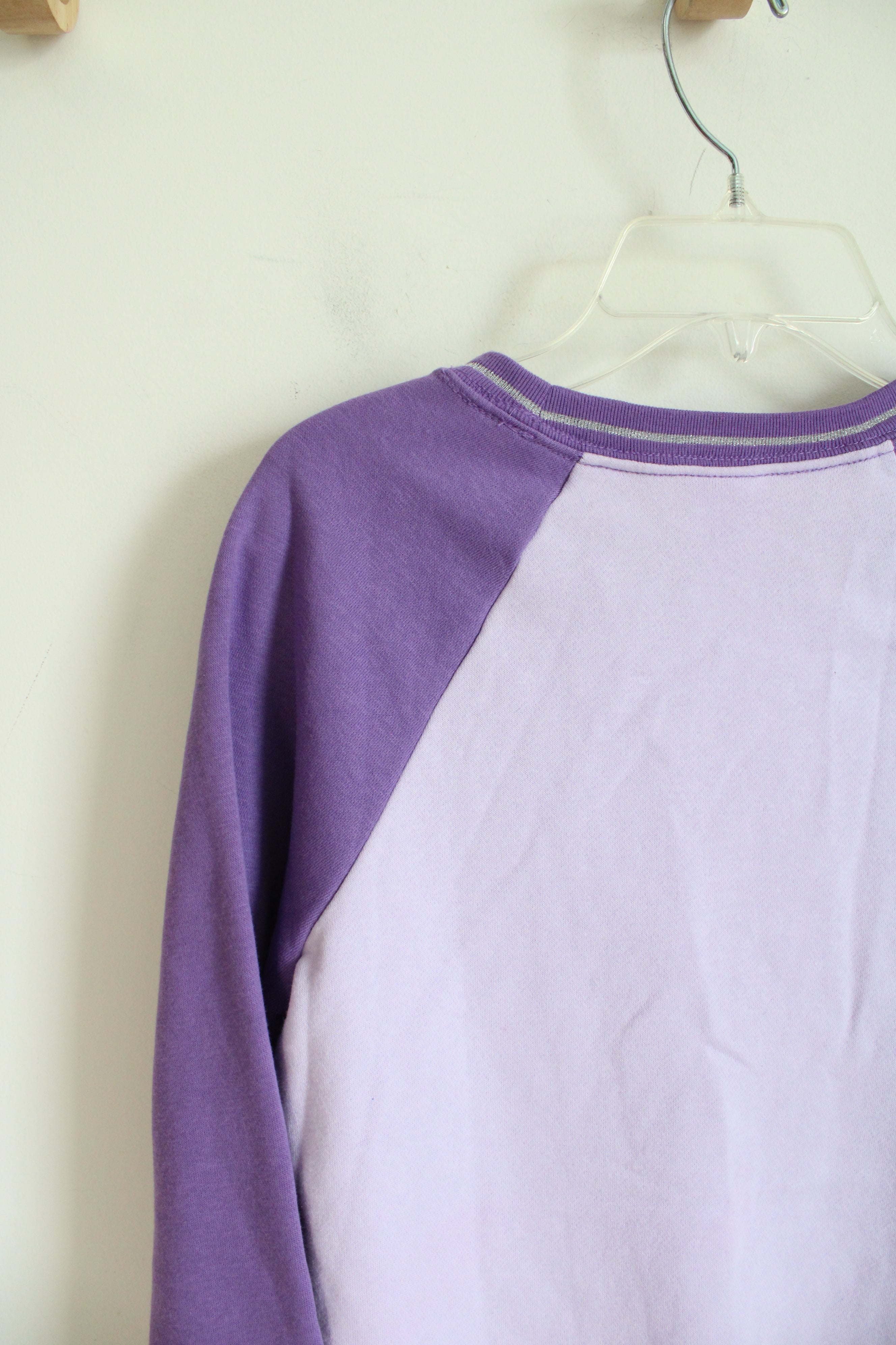 NEW Athletic Works Two-Toned Purple Sweatshirt | Youth XL (14/16)