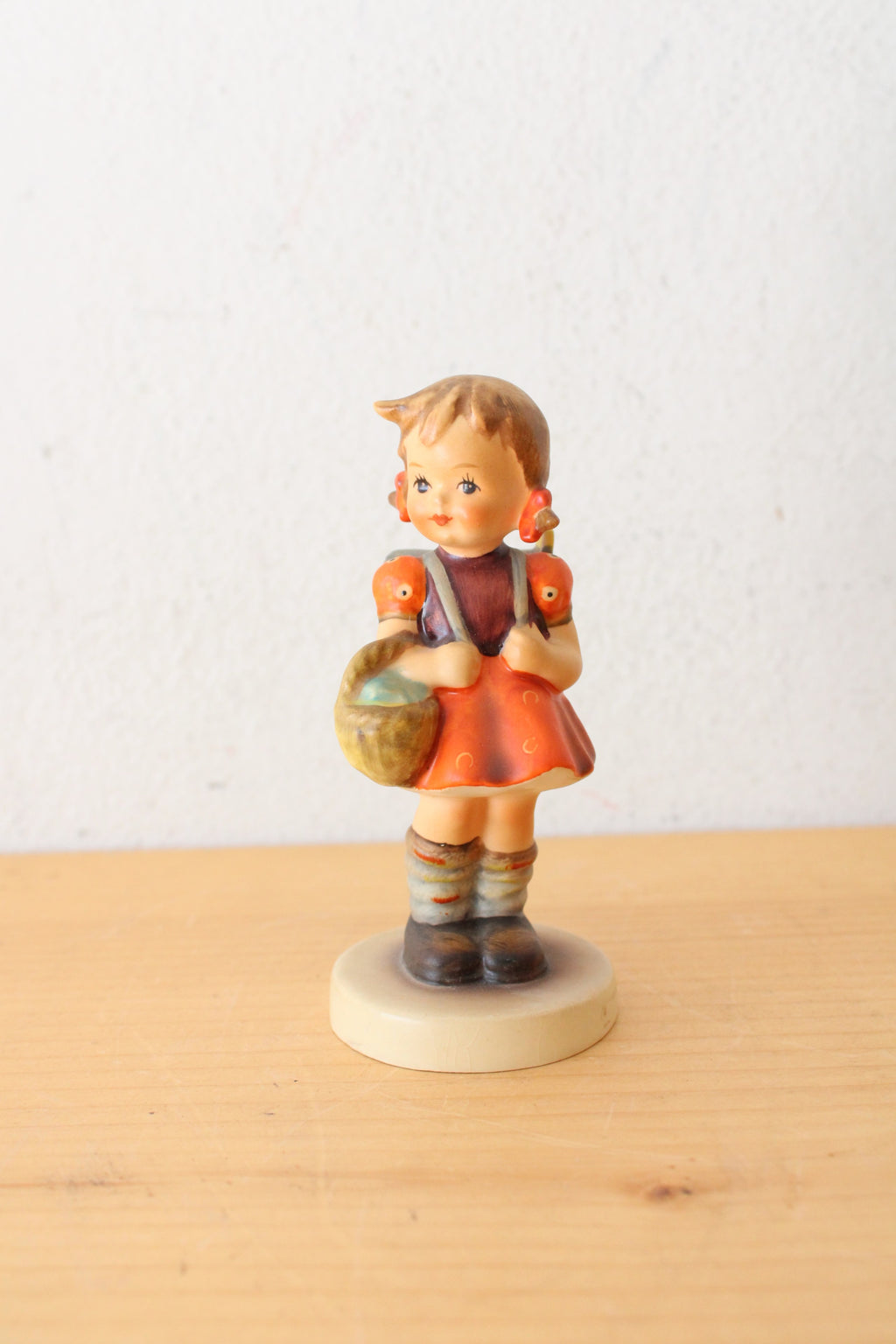 Goebel "School Girl With Backpack" Ceramic Figurine